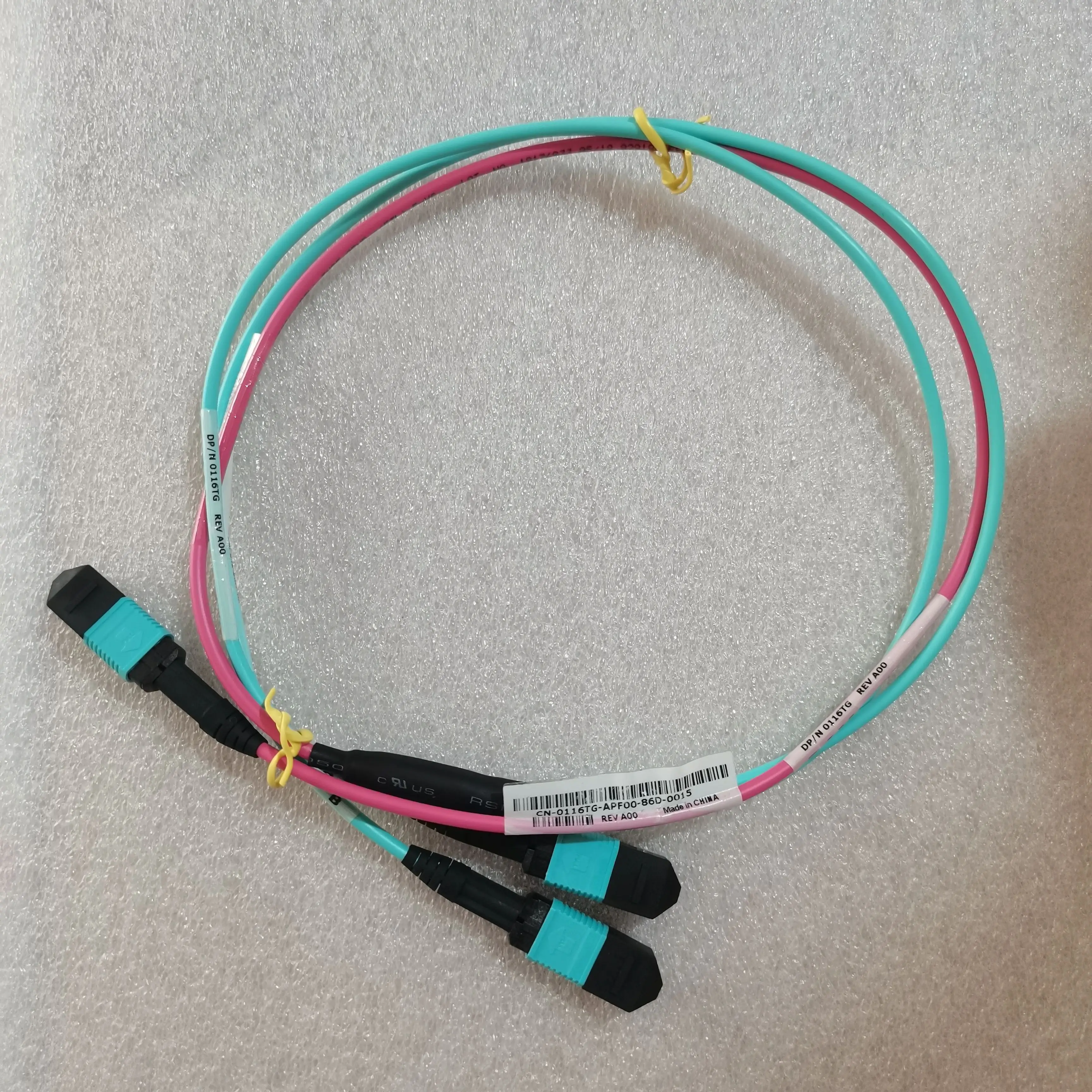 New for Dell MPO12DD‑2MPO12 OM4 Fiber Optic Cable 1M DP/N 116TG 470‑ADBO C0VYR 800G Breakout Cable