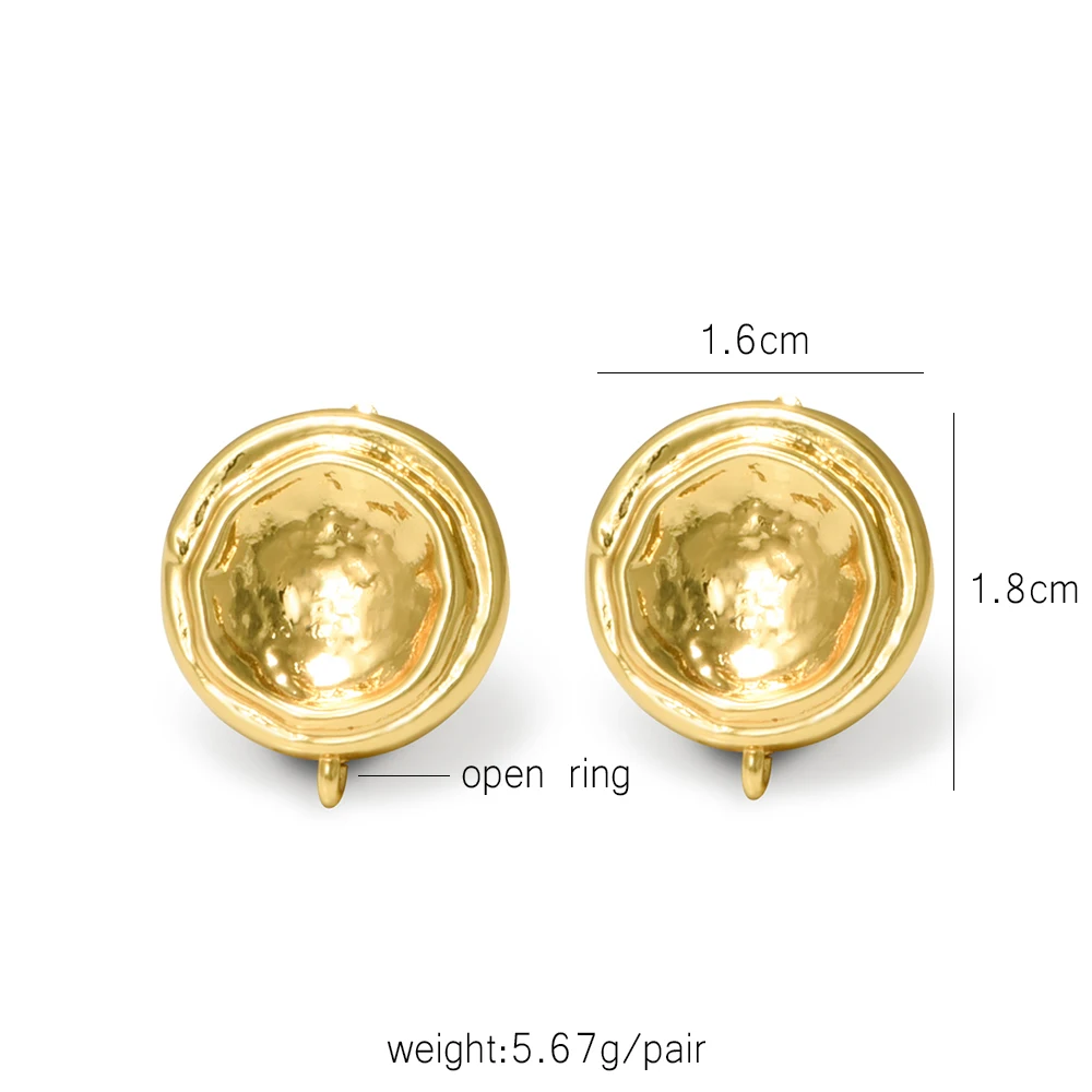 NEUE 18K Gold Messing/Rhodium Ohrringhaken für DIY Schmuckherstellung Handgemachte Schmuckzubehörteile Großhandel Ohrringhaken – Detail 2