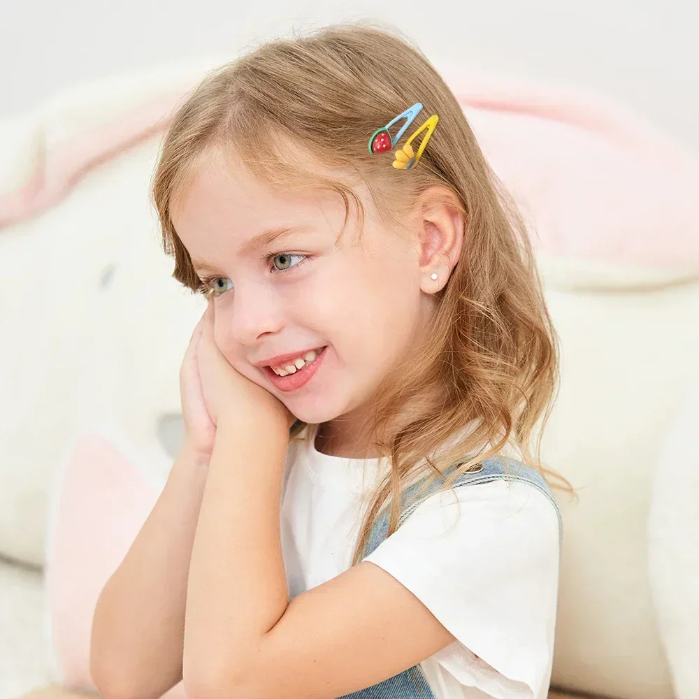 5Pcs Children Small BB Hair Clip Set Cartoon Baby Bangs Broken Hairpins Headwear Children\'s Toddler Hairgripes Hair Accessory
