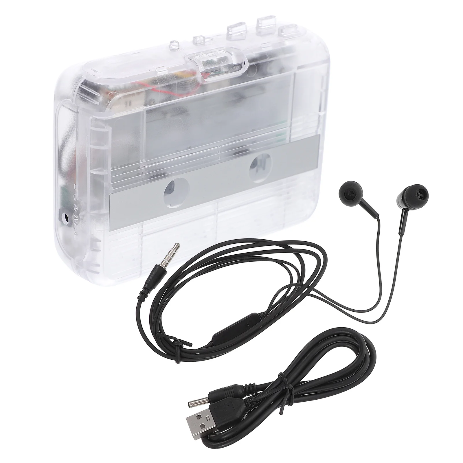 

Cassette Player Wireless Audio Player Transparent Design Multipurpose Tape Receiver for Convenient Music Listening