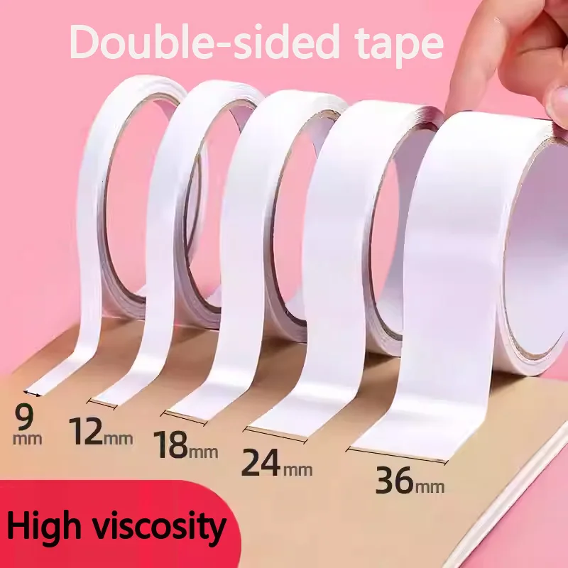 

Double-sided high-viscosity cotton paper tape, wide double-sided tape, dotted glue, strong adhesive for stationery, office suppl