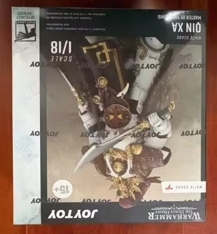 Original JOYTOY Warhammer 40K White Scars Qin Xa Master of The Keshig with Paired Blades 'the Tails of The Dragon Anime Figure