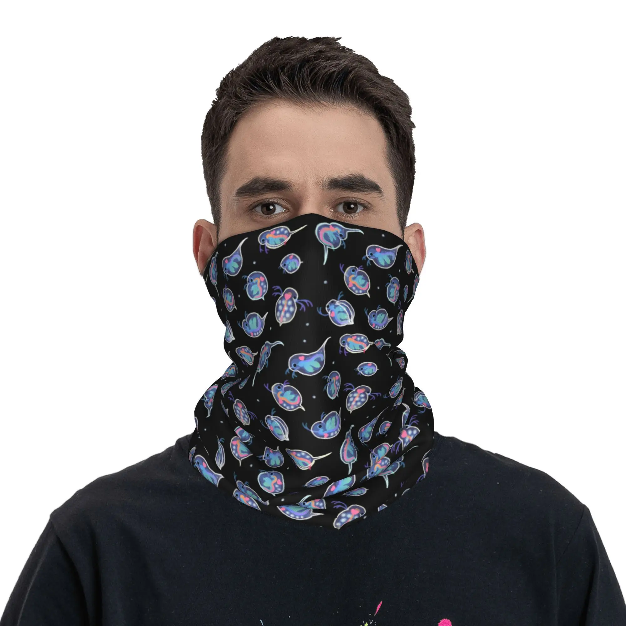 

Daphnia Bandana Neck Gaiter Printed Face Scarf Warm Cycling Scarf Hiking Fishing For Men Women Adult All Season