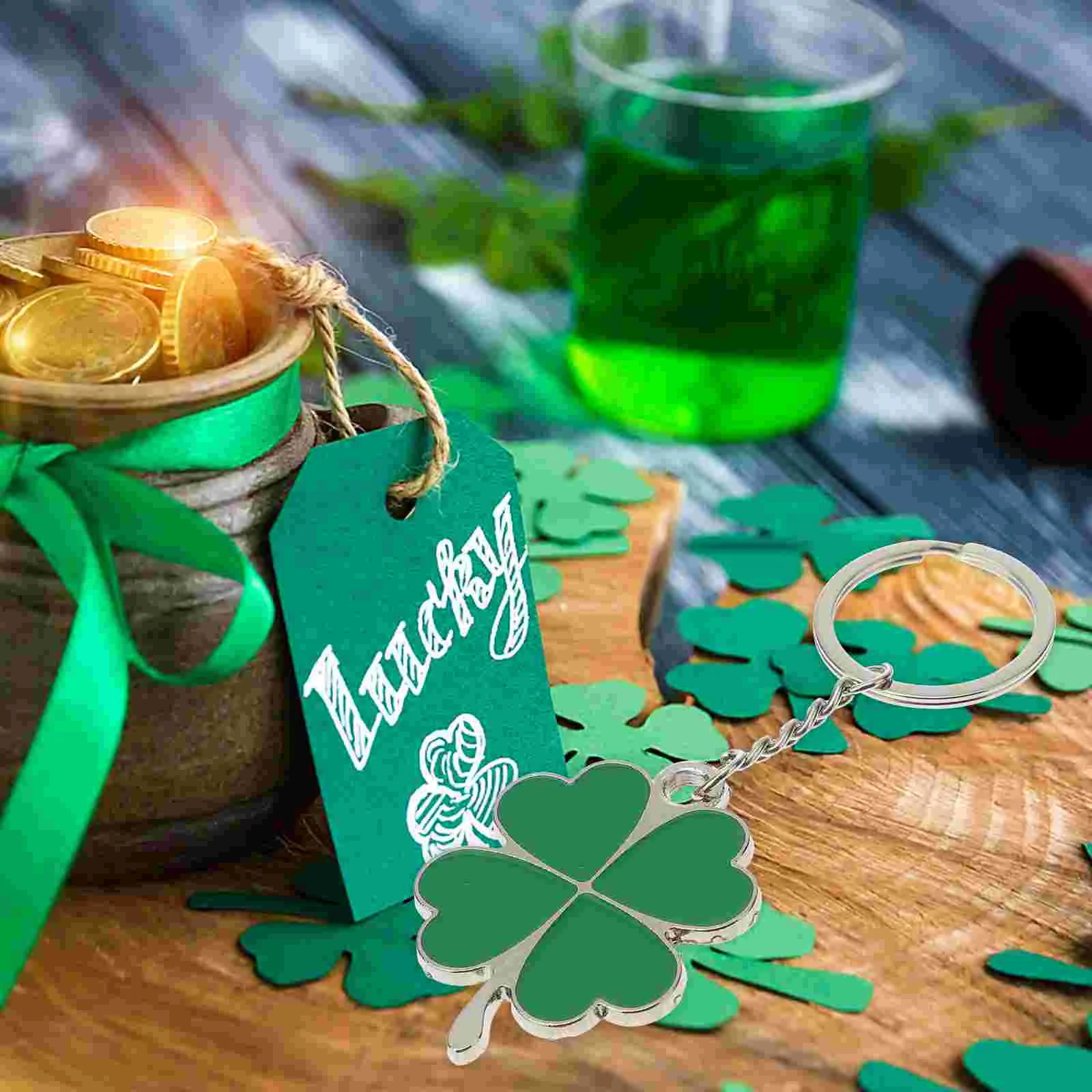 Sleutelhanger Sieraden Cadeau Sleutelhanger Accessoire Ierse Ring Sleutelhangers Locator Houder St Patrick Day StPatrick