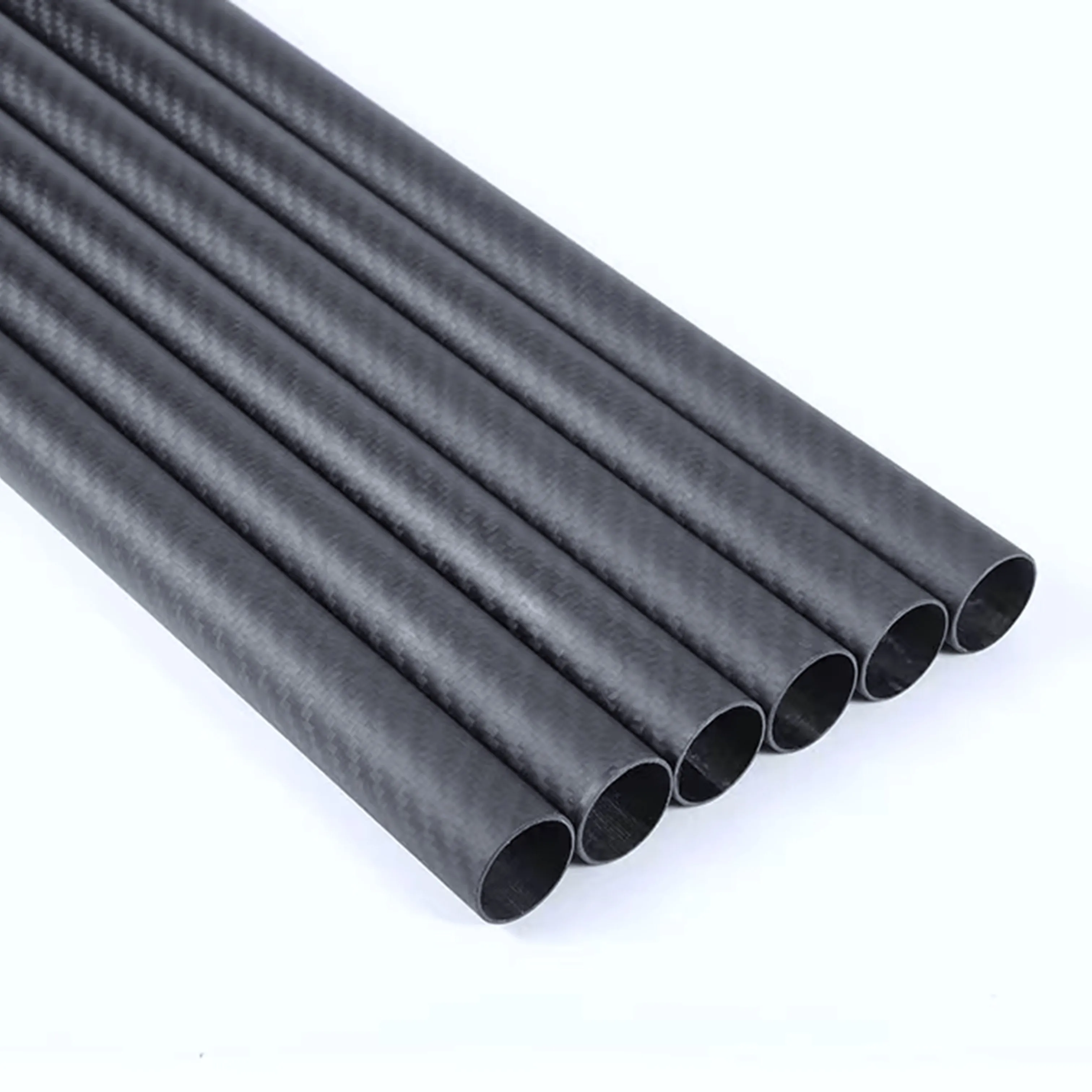 1Pcs 600mm Carbon Fiber Tube 3K Hardness Composite Material OD 8mm 10mm 12mm 16mm 18mm 20mm 22mm 25mm 30mm Matte Twill Weave