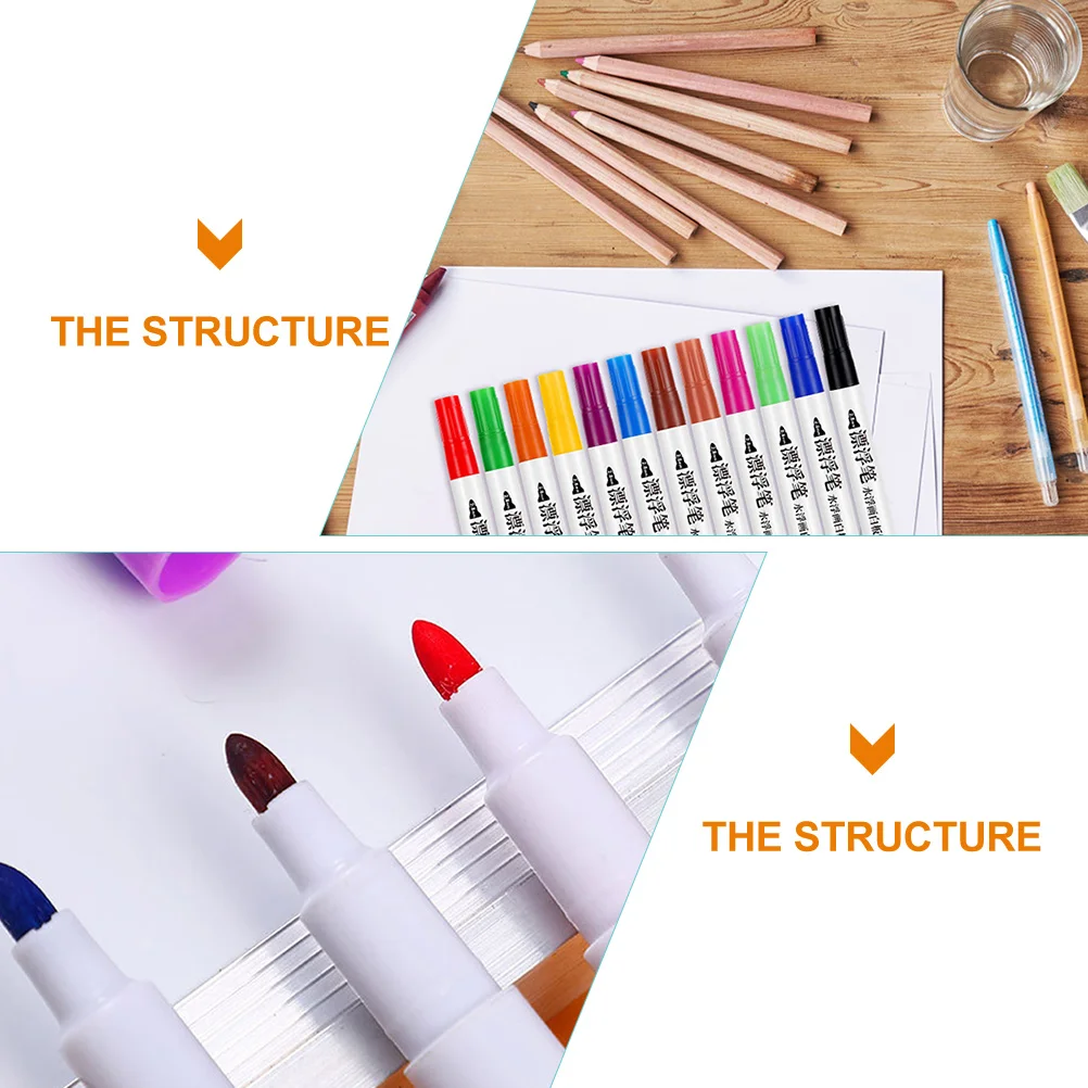 플로팅 워터 페인팅 펜 지울 수있는 화이트 보드 마커 어린이 컬러 도구 학교 용품 플라스틱 선물 홈 오피스 사용