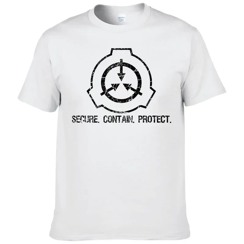 SCP Badge Printed T-shirt Summer 0 Neck Short Sleeve Top Casual Hip Hop  Harajuku Style Top Men's and Women's Clothing F110 image 2