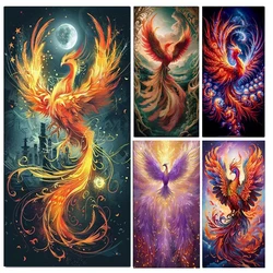 DIY 5D Diamond Painting Night Fierce Phoenix Large Full Rhinestones Diamond Painting Embroidery Kits Handmade Home Decor