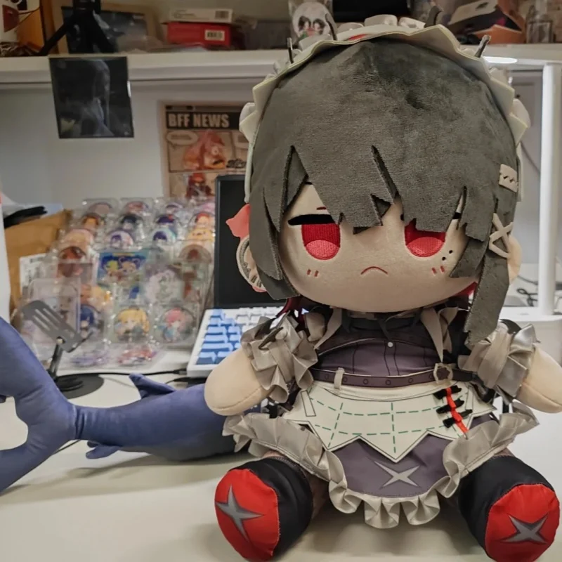 Original 40cm Shark Girl Ellen Jojo Sitting Pose Dress-Up Cotton Doll Fan-Made Merchandise Plush Pillow Home Decor Toy Gift view 2