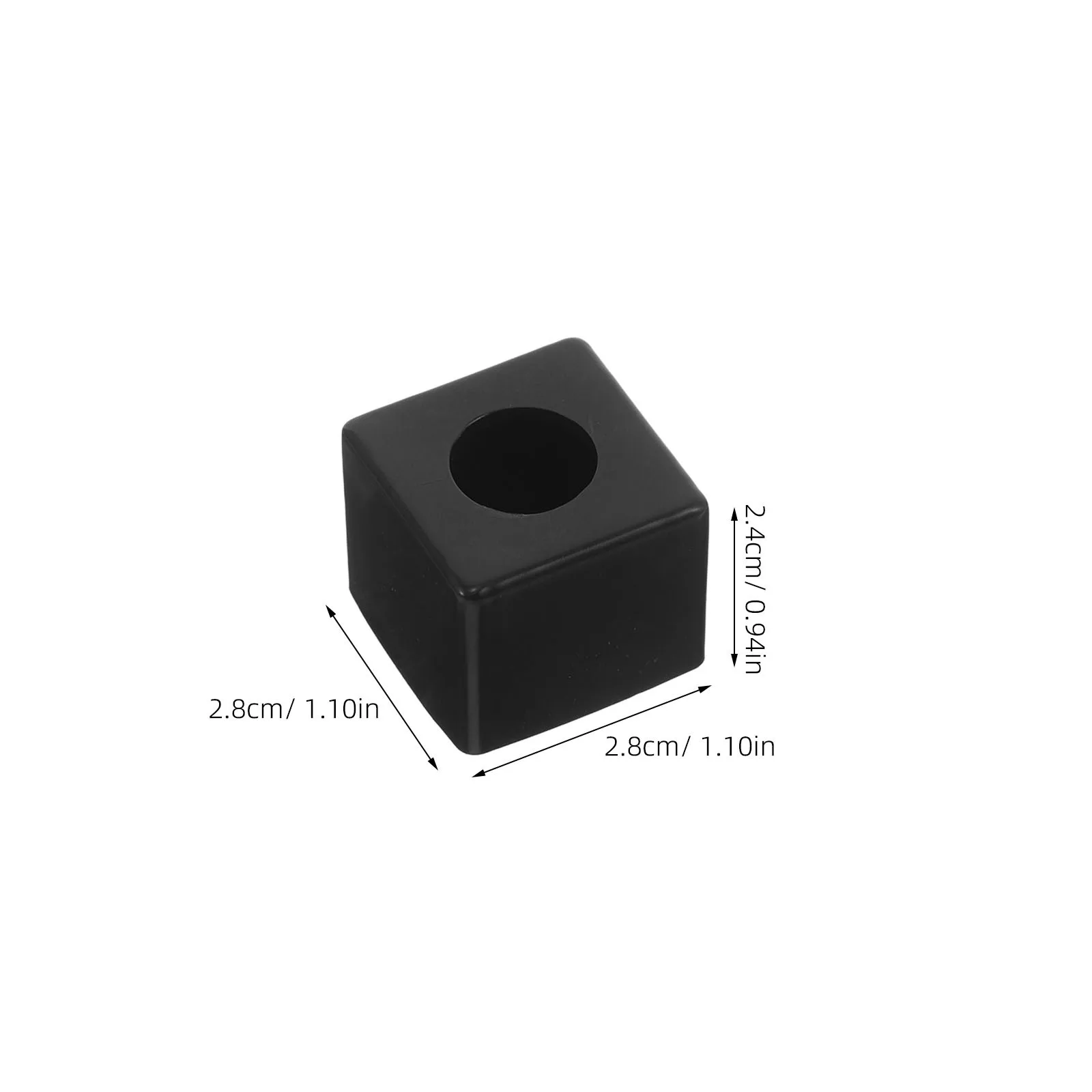 20 قطعة حامل الطباشير البلياردو الأسود 1.1 بوصة مربع المحمولة السنوكر ملحق طاولة مسبح مكعبات الطباشير صندوق تخزين