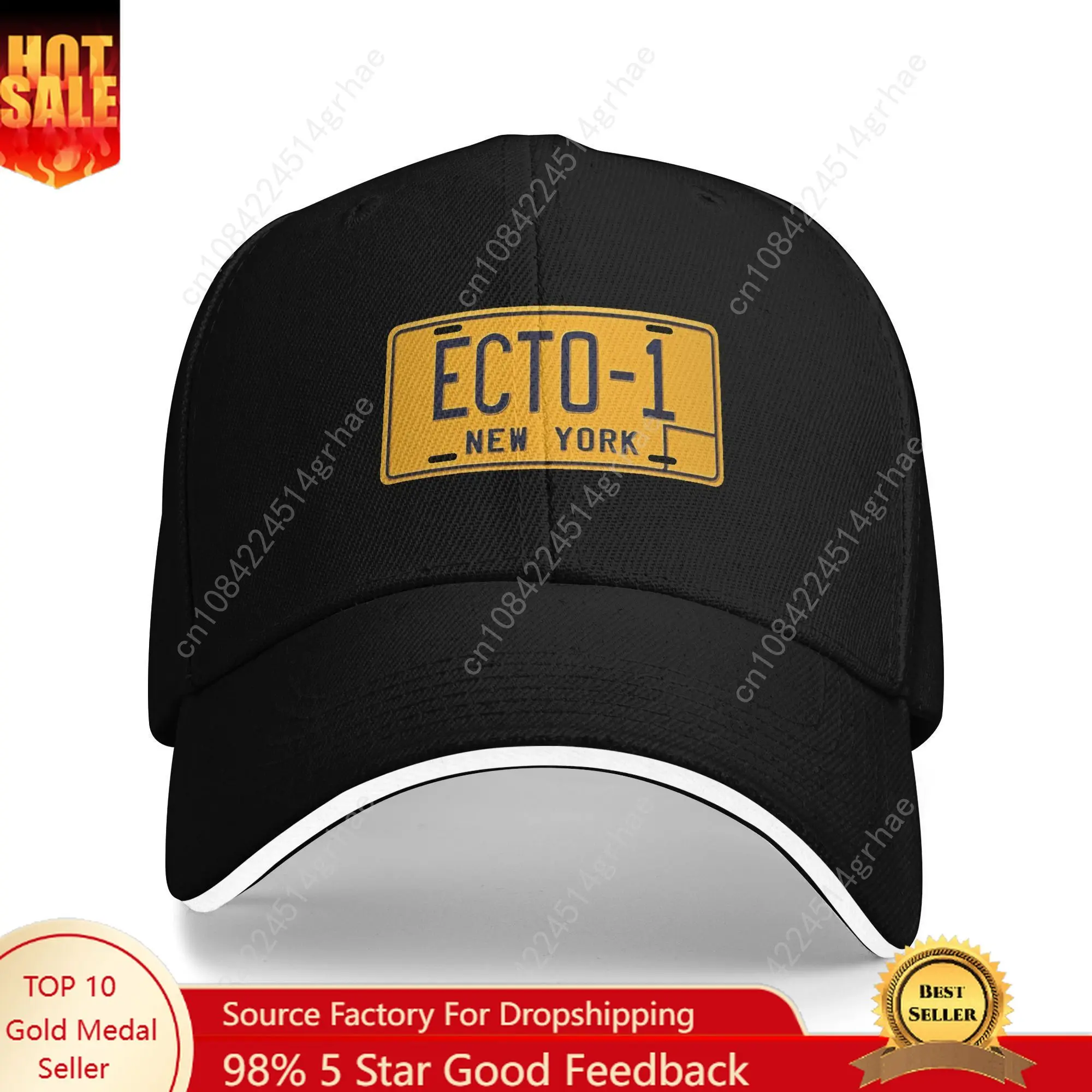 

Ghostbuster Ecto 1 Baseball Cap Unisex Men Print Trucker Hat Summer y2k Cool Running Hippie Sun Visor Snapback Cap
