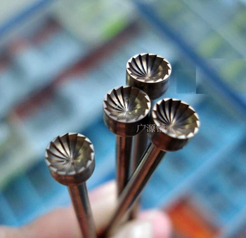 2.35mm Shank precyzyjne wiertła obrotowe z węglika wolframu frez narzędzie wpuszczana głowica szlifierska nóż grawerujący narzędzia