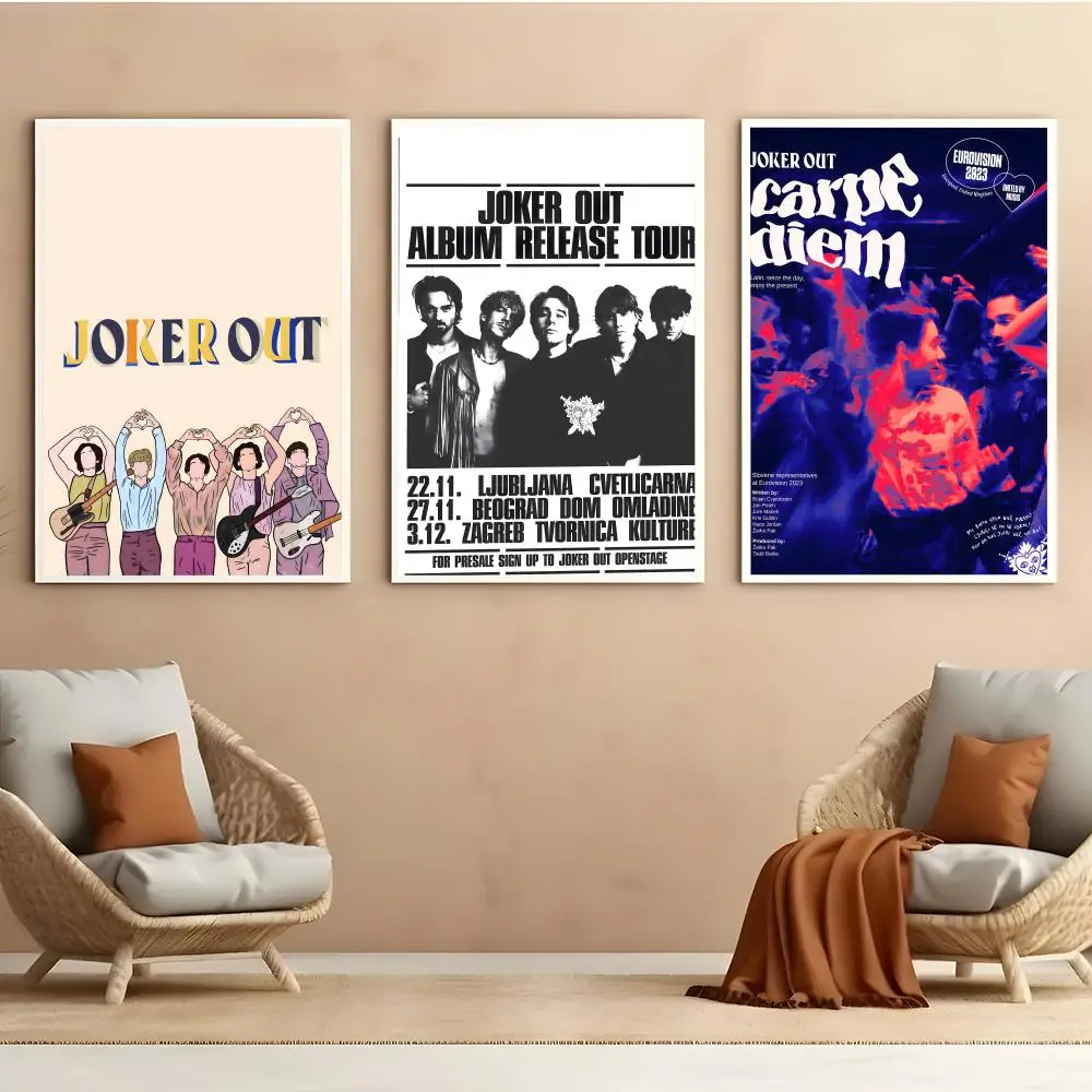 J-Joker Out Band Poster HD Anime Hot Theme Singer/OST/Movie-Waterproof Self-Stick Home Decor