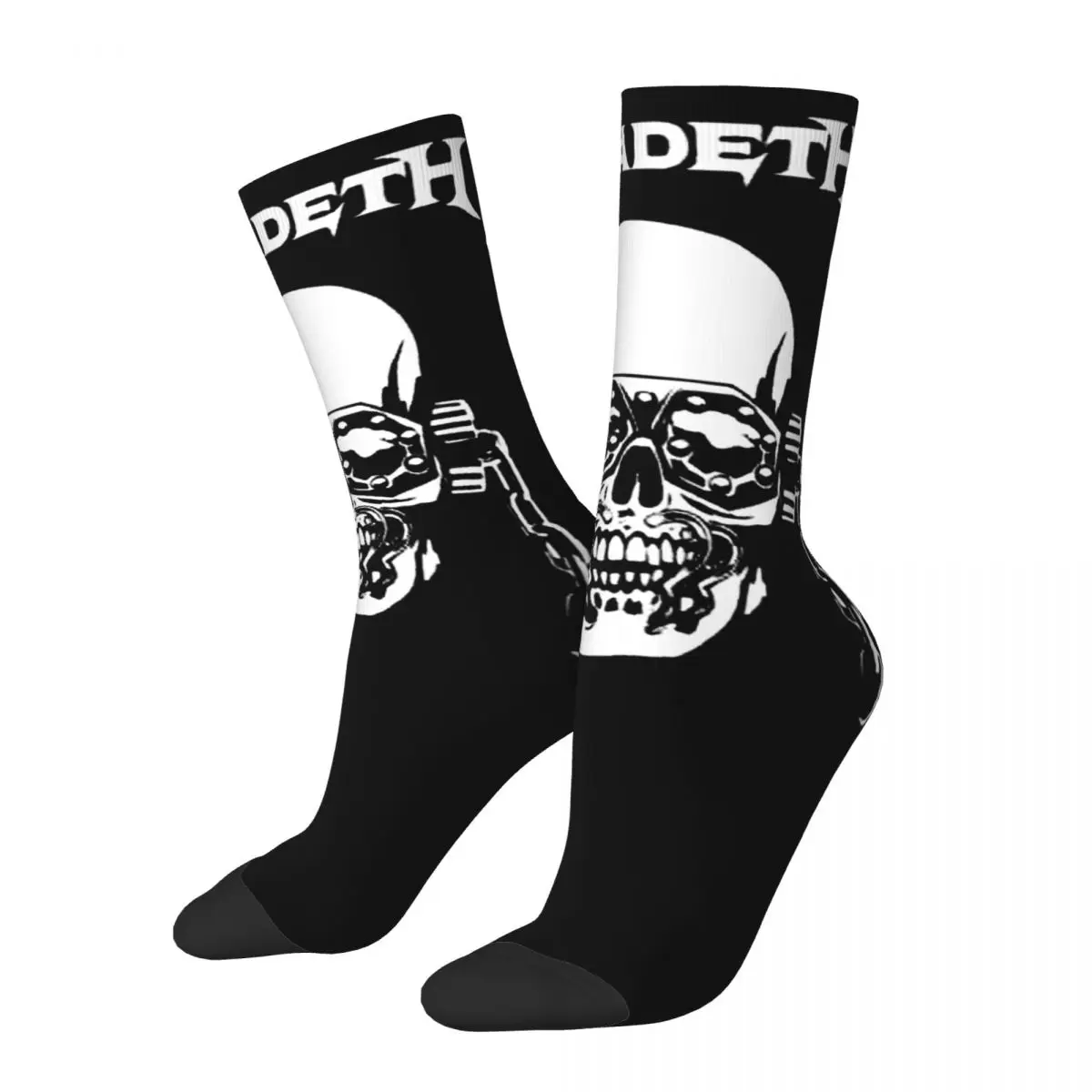 Men Women Megadeths Metal Rock Band Kuping Mega Socks Super Soft Fashion Socks Harajuku Merch Middle Tube Socks Best Gift