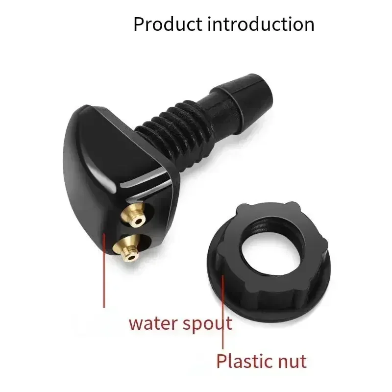 Car Windshield Wiper Washer Spray Nozzle Fits Most Car Models Car Dual Holes Windshield Washer Nozzle Wiper Water Spray Jet