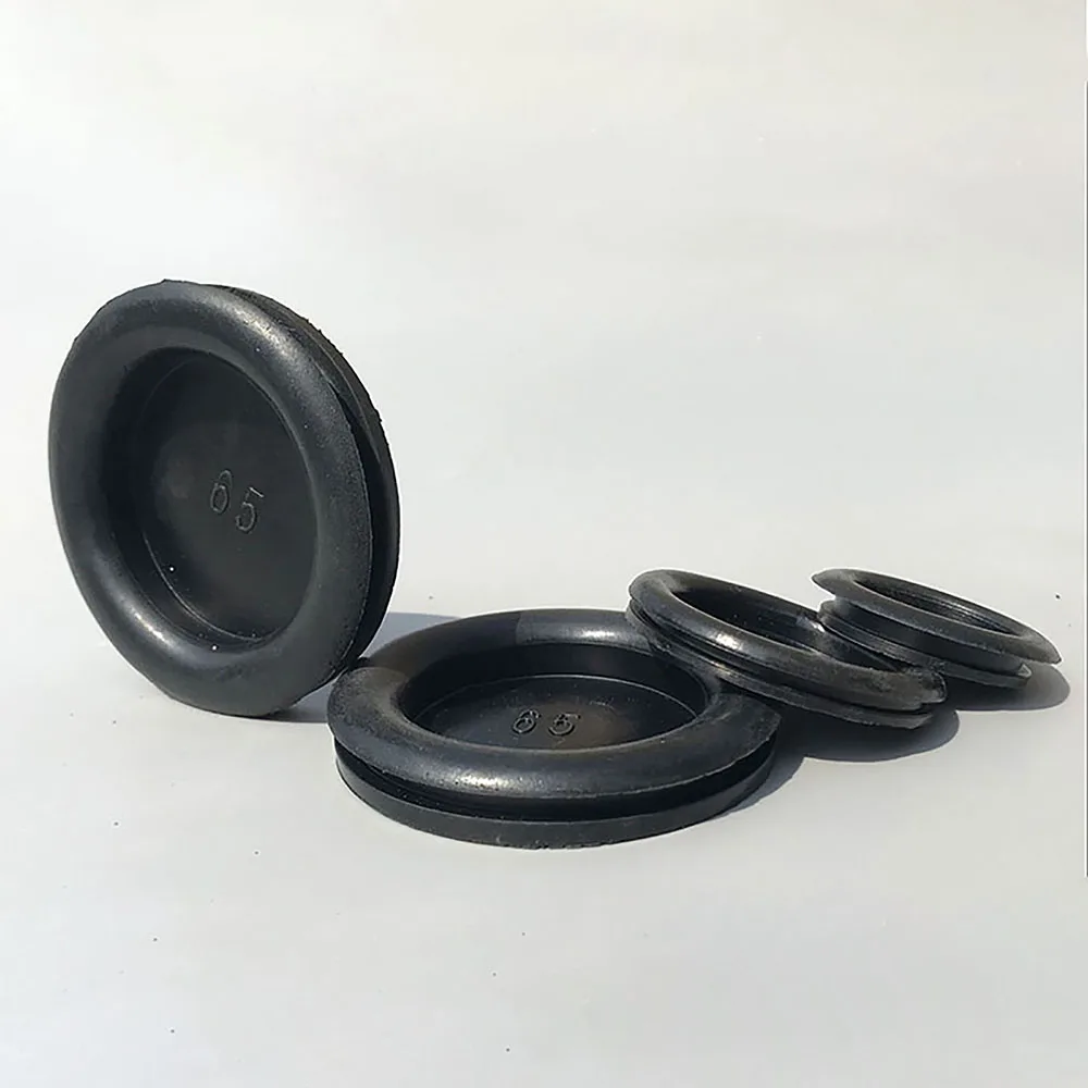 Blanking Hole Rubber Grommets, Opening 14mm - 150mm, Closed Blind Grommet Plugs Bung Gasket Seal For Protects Wire Cable Black