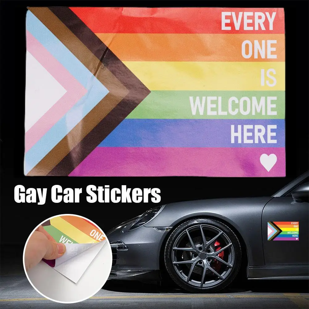 Everyone Is Welcome Here Sticker LGBT Equality Equal Decoration Car Sticker Banner J7A6