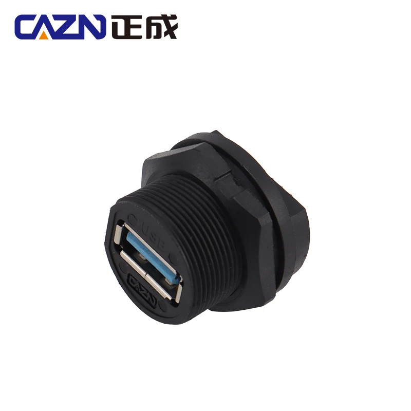 

CAZN Waterproof IP67 IP68 USB 3.0 Female Rear Mount PCB Receptacle Threaded