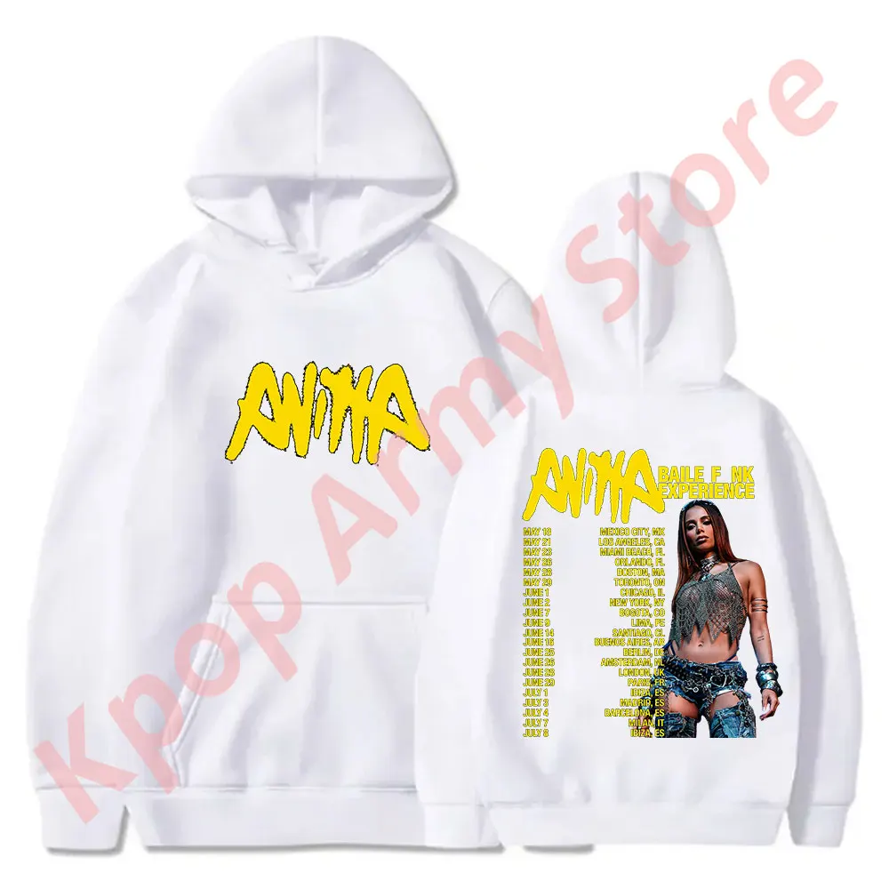 Anitta Hoodies Baile Funk Experience Tour Merch Hooded Women Men Fashion Casual Hooded Sweatshirts