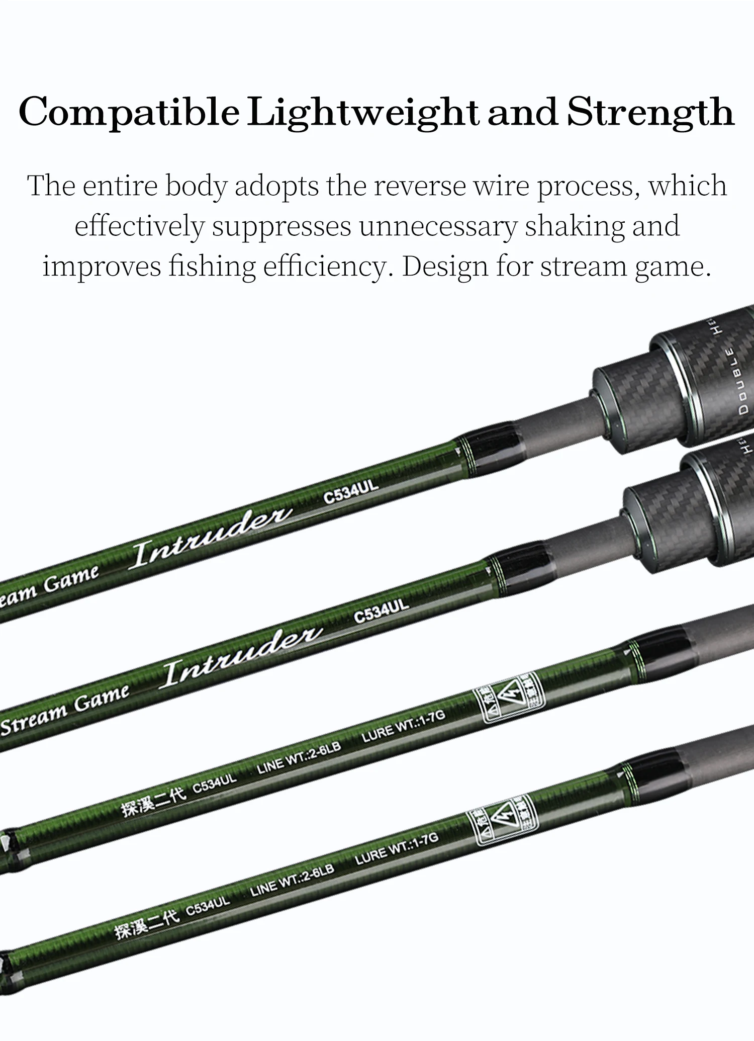 TSURINOYA INTRUDER 1,6/1,68/1,8/1,98m 5-teilige tragbare Spinn- und Casting-Angelrute für Forelle, Barsch, Bergbäche, packbare Rute – Detail 13