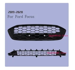For  Ford Focus Or ST-line 2019 2020 MK4 Black Honeycomb Front Grill Radiator Grille Frame Trim Car Styling Grille Decorate