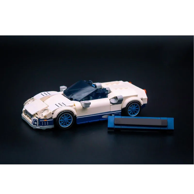 MOC-205806 novo estilo urbano branco esportes supercar blocos de construção modelo, 314 peças, presente de brinquedo de aniversário criativo para meninos e crianças