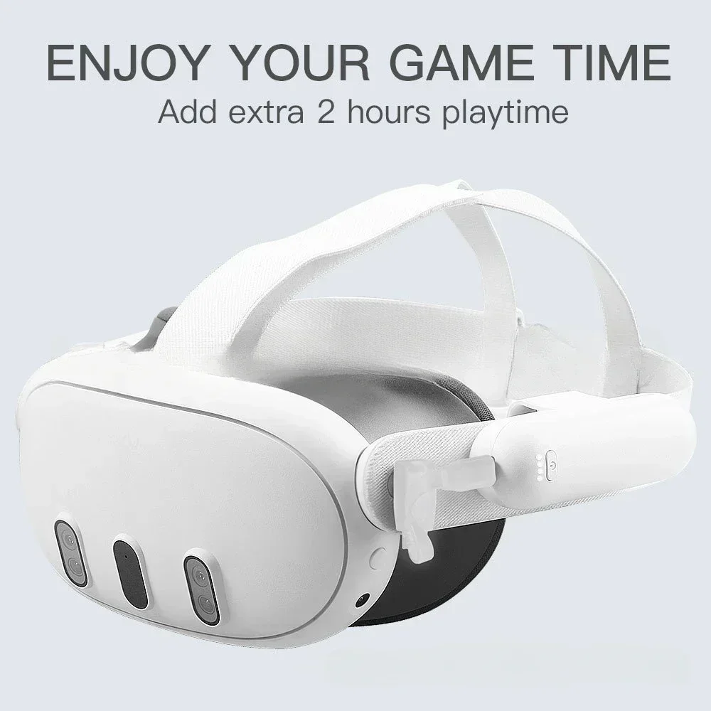For Pico 4 Power Bank VR Head Mounted for Mate Quest 2/3/3s 5000mAh Mobile External Battery External VR Glasses Battery Life