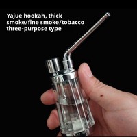 2025 New Popular Bottle Water Pipe Portable Mini Hookah Shisha Tobacco Smoking Pipes Gift of Health Metal Tube Filter smoke