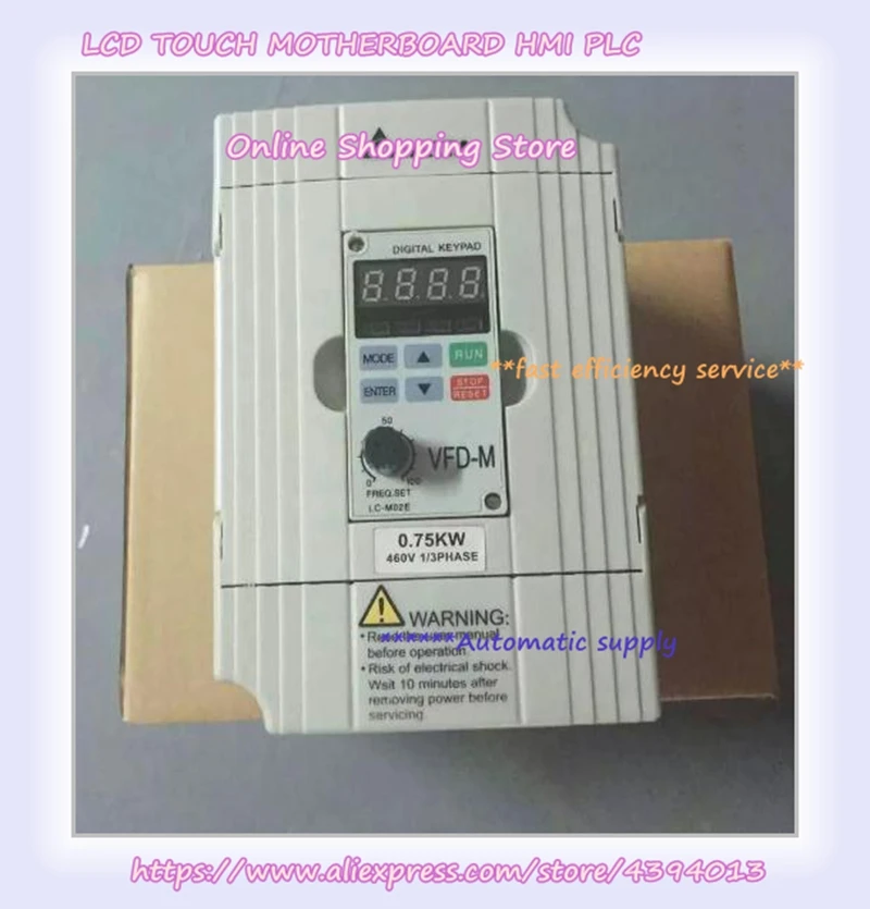 VFD007M43B 0.75KW 750W 380V VFD Frequency Converter New
