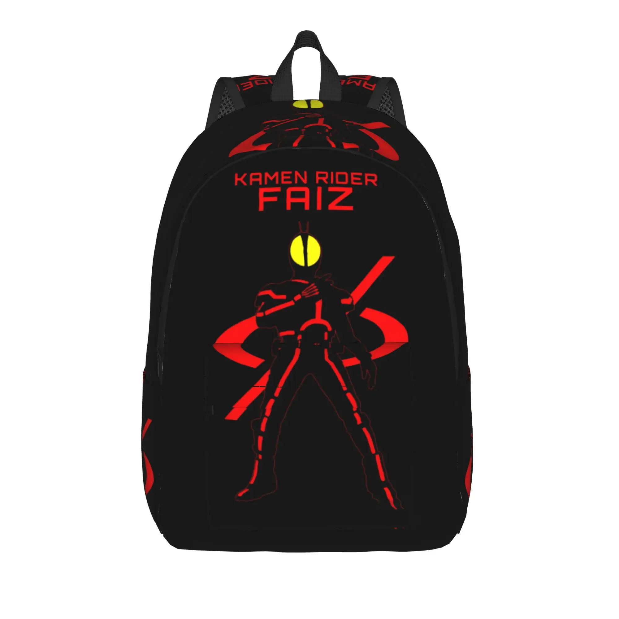 Fashion Kamen Rider Faiz Backpack  Mochilas Versatile Journey Retro Washable Rucksack