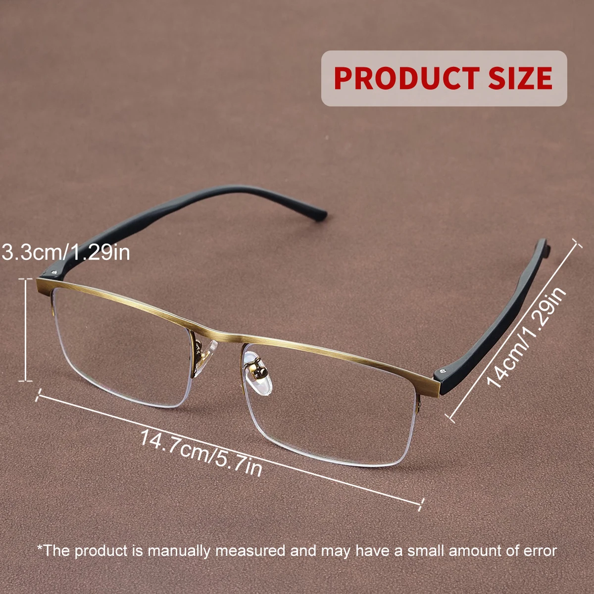 نظارات قراءة متعددة البؤر تقدمية، إطار مرن Tr، تأتي مع نظارات قراءة مدمجة مجانية واحدة، طراز للجنسين. #5