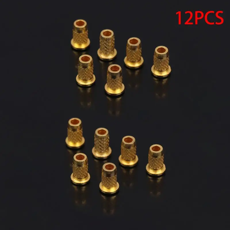 New 6pcs Iron Guitar Through Body String Mounting Ferrules Bushings For Electric Guitar Replacement Parts