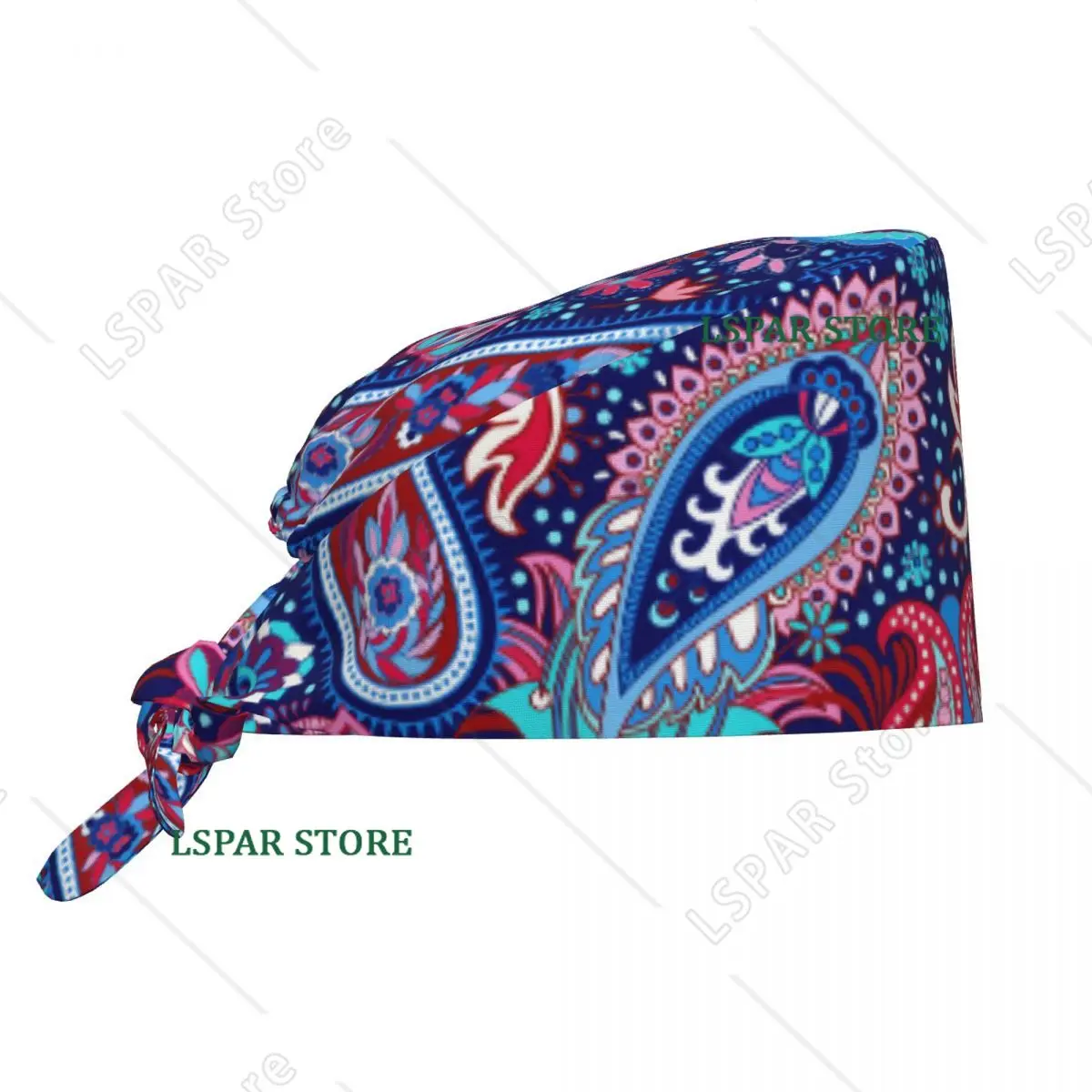 Custom Paisley Pattern Working Cap Surgical Hats Women Men Flower Operating Room Cap Nursing Cap Lab Works Hat