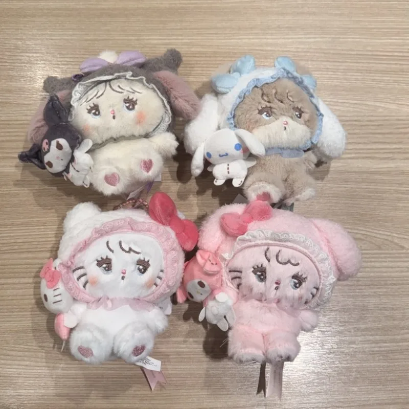 

Cartoon Cute Kuromi Melody Cross-dressing Big-eared Dog Toy Doll Plush Doll Backpack Pendant
