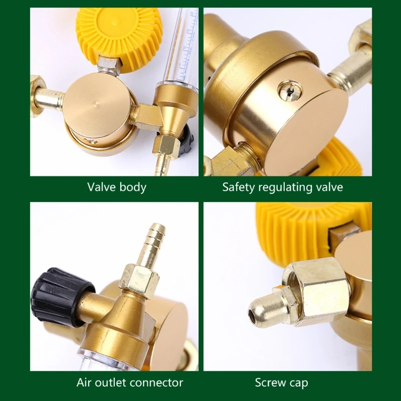

Reliable Argon Regulator For Welding Machines Includes Pressure Gauge
