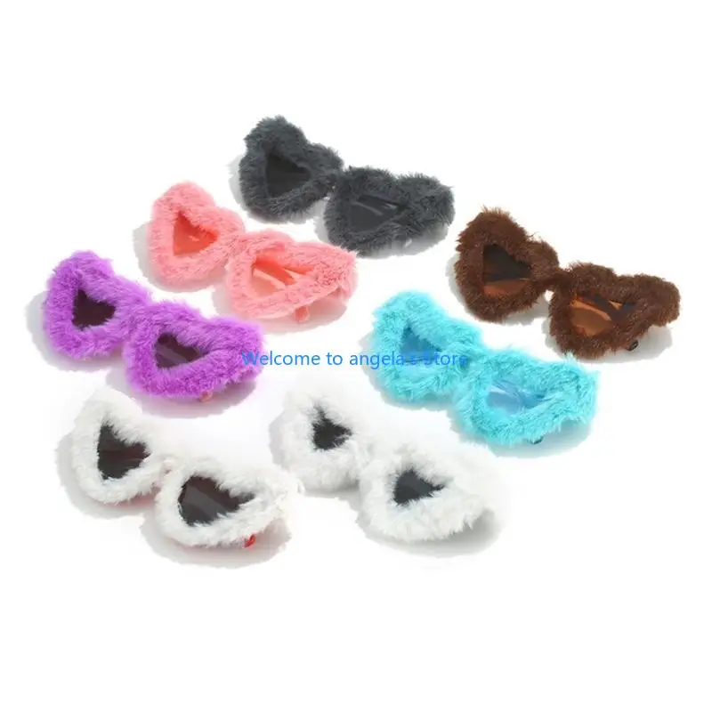 

X4YC Vintage Heart Lens Sunglasses for Taking Photo Tools Hiphop Glasses