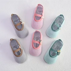 Toddler First Walkers Shoes Girl Boy Single Layer Breathable Mesh Shoes Child Soft Soled Floor Sneaker Newborn  Antiskid Flats
