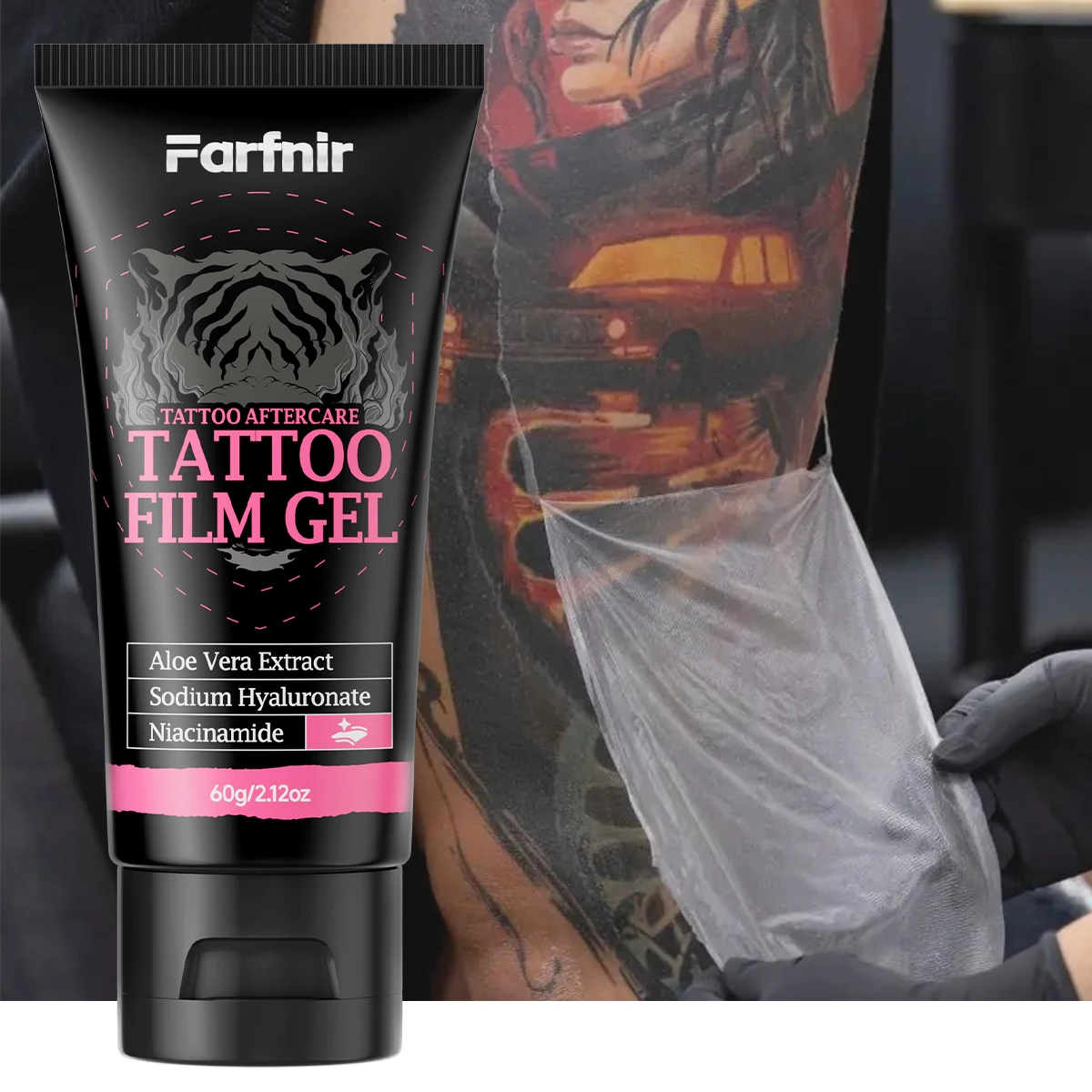 Lightweight Moisturizing Tattoo Film-Forming Gel Quick Healing Hydrating Tattoo Care Product