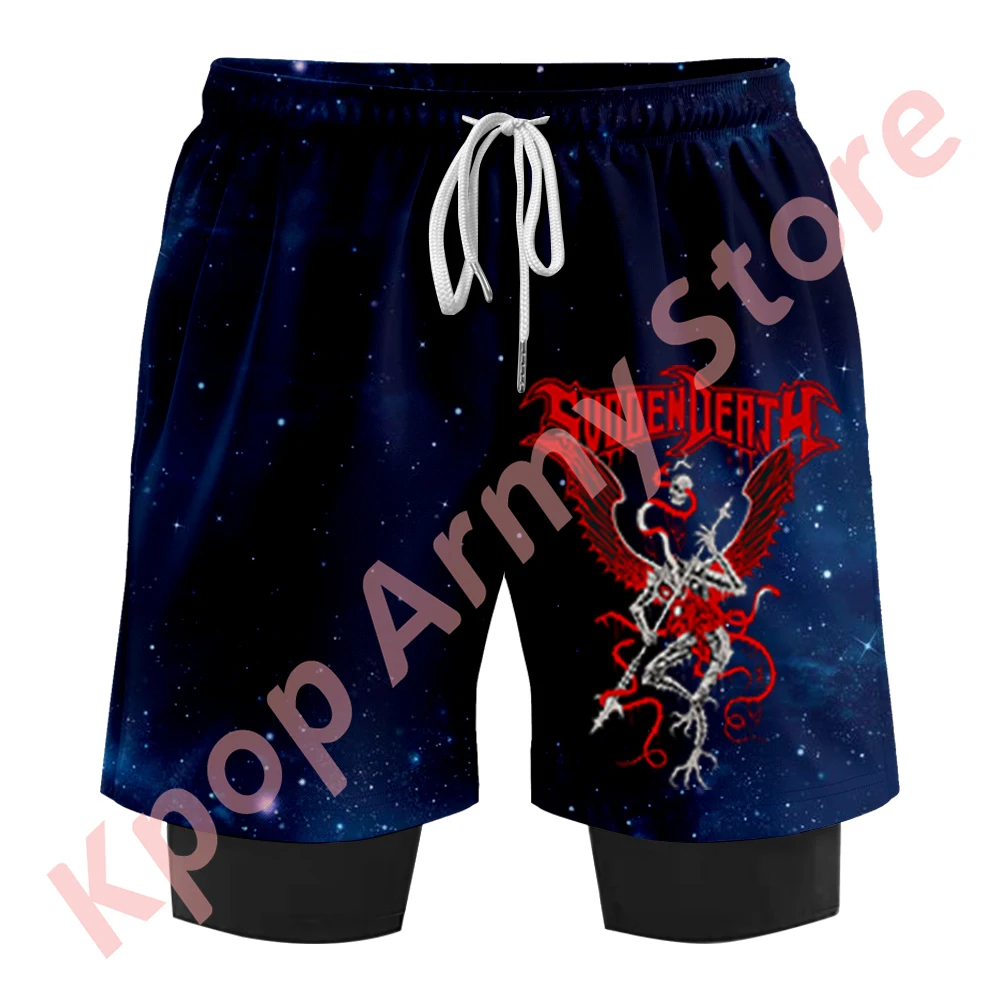 Svdden Death Archdemon Merch Shorts Novo Logotipo Calças Cosplay Verão Mulheres Homens Moda Casual Streetwear