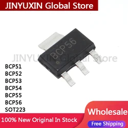 100Pcs BCP56 BCP51 BCP52 BCP53 BCP54 BCP55 BCP56-16  SOT223 IC Chip In Stock Wholesale ﻿