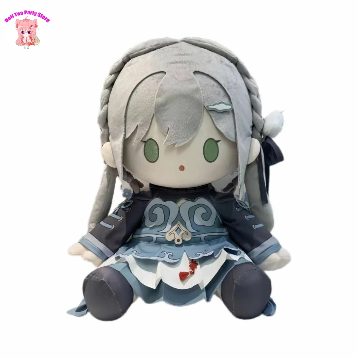 Qingque Pluszowa Lalka Ciało Gra Honkai Star Rail Figurka w Stanie Siedzącym Poduszka Anime Maskotka Kreskówka Przebieranka Pluszak 40cm Zabawka Prezent