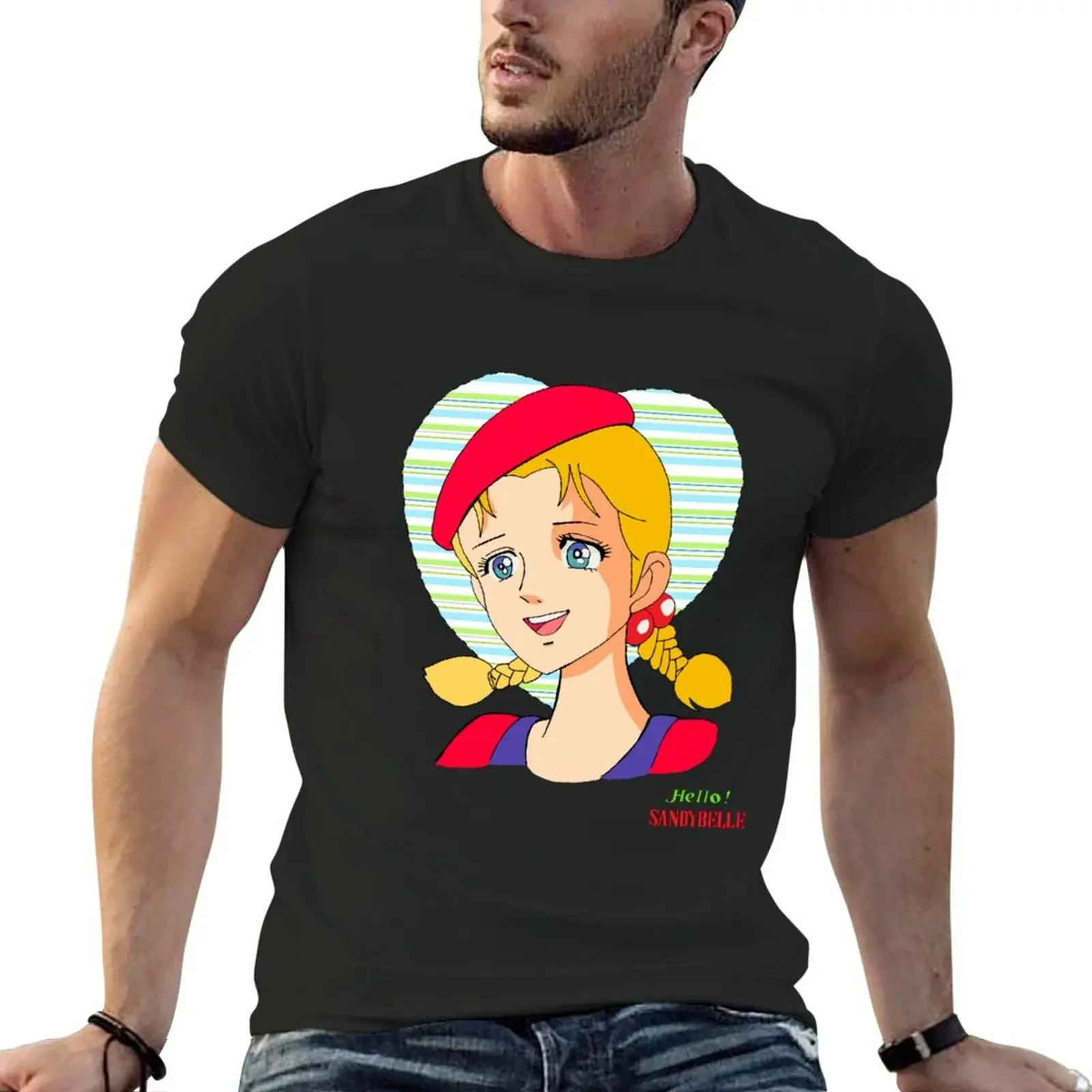 

Sandybelle T-Shirt boys whites blanks plain hippie clothes plus size men clothing