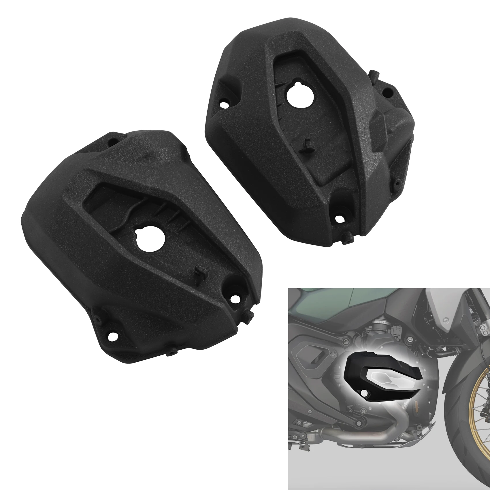 

Motorcycle Black Cylinder Engine Cover Fit For BMW R1300GS 2025 2024 2023
