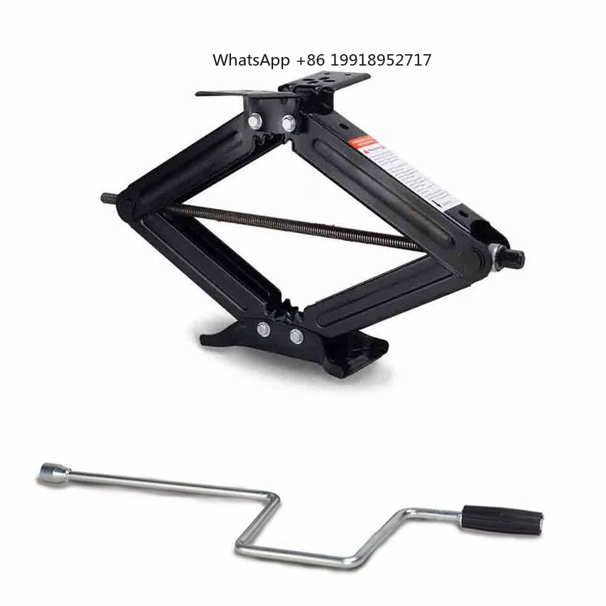 RV Camper Scissor Leveling Jacks Trailer Stabilizer Camp Parking Stabilizing Jack Trailer Accessories C-type 5000lb Scissor Jack