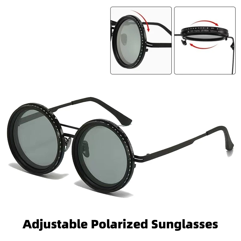2026 New 9-Level Adjustable Light-Reducing Sunglasses Outdoor Sports Cycling Polarized Glasses UV Protection UV400