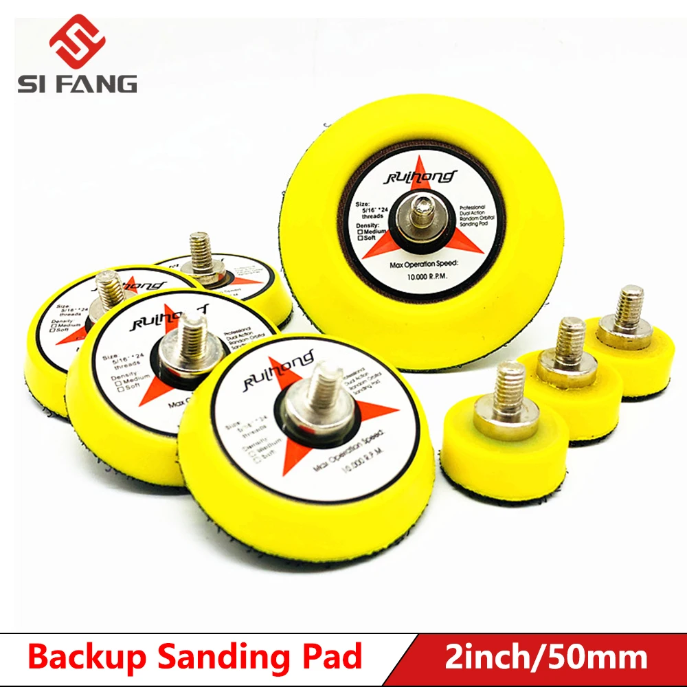 

2inch Backup Sanding Pad Hook and Loop Sander Backing Pad Hand Sanding Block for Polishing & Grinding Abrasive Power Tools