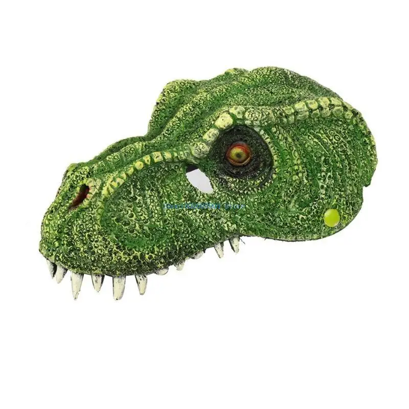 N7YF smoki maski dinozaurów Horror dinozaur nakrycia głowy kostium Cosplay na Halloween rekwizyty