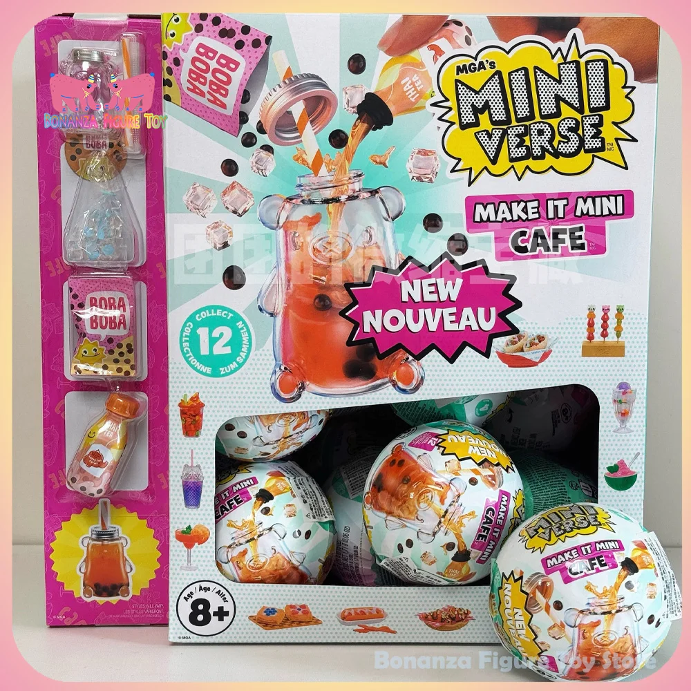 Mga Miniverse Make It Mini Cafe Series صندوق أعمى 2025 صندوق غامض جديد لعب منزل لعبة ديكور مجموعة ألعاب أطفال هدايا مخصصة