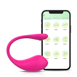 Stimolatore clitorideo a uovo vibrante 9 modalità di vibrazione vibratori a proiettile controllati da APP G Spot vibratore indossabile giocattoli del sesso