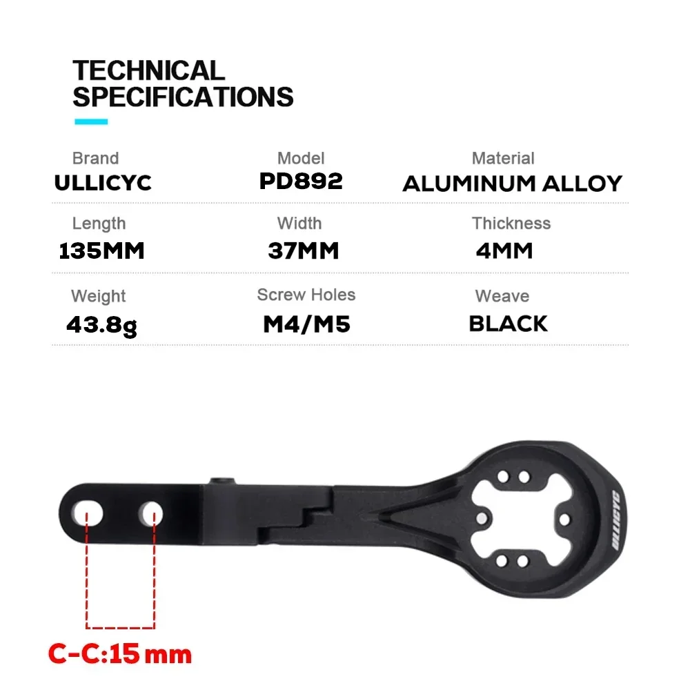 Soporte de ordenador para manillar integrado Cervelo S5 Aerobar, Compatible con Gopro/GPS/Garmin/Bryton/Wahoo, aleación de aluminio